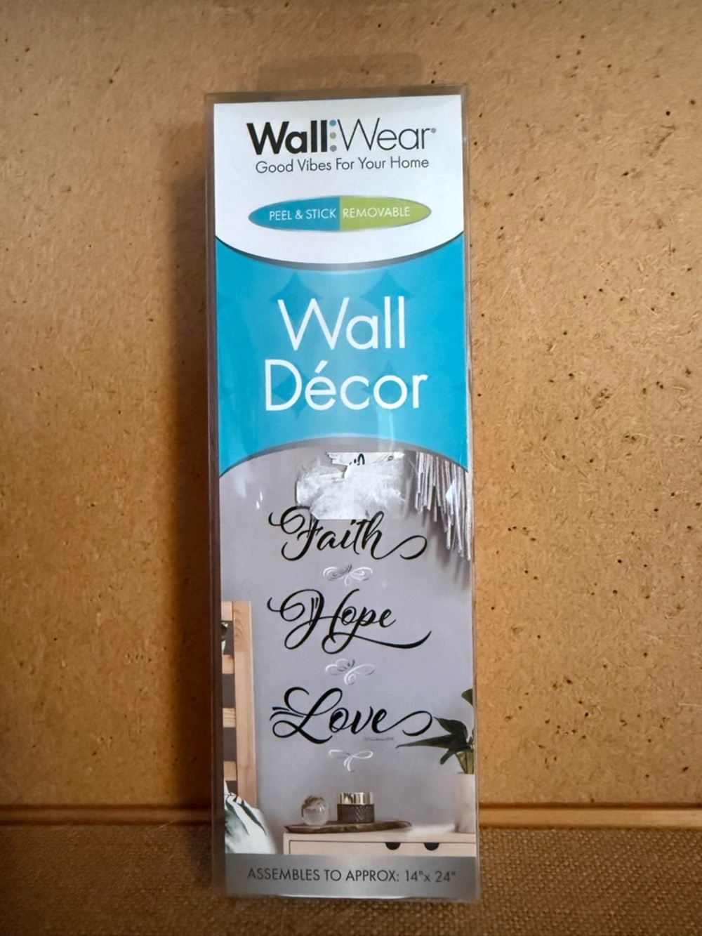 'Faith Hope Love' Wall Décor - Black